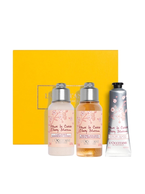 

LOccitane en Provence Transparent Love Cherry Bath and Body Gift Set 180 Ml