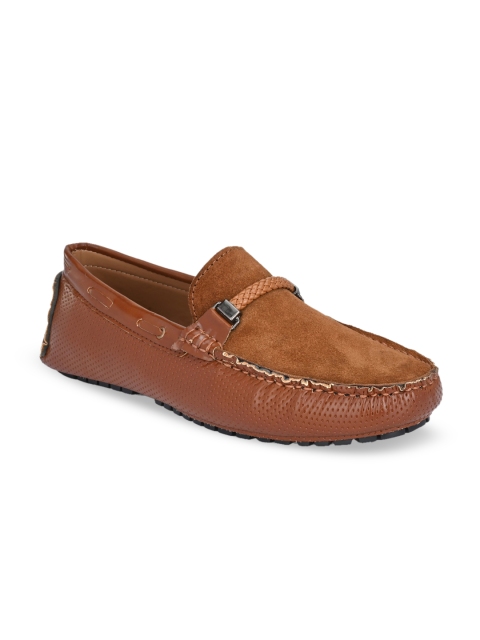 

Big Fox Men Brown Textured Driving Shoes