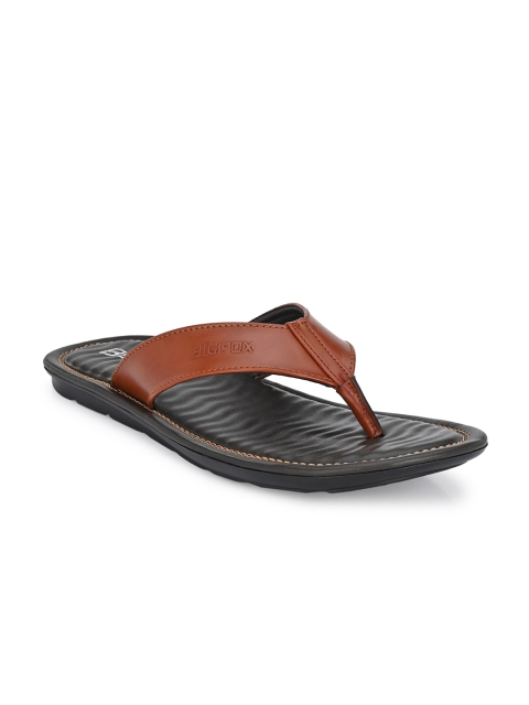 

Big Fox Men Tan & Black Thong Flip-Flops