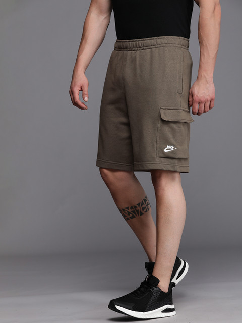 

Nike Men Brown Solid Sportswear Club Cargo Shorts