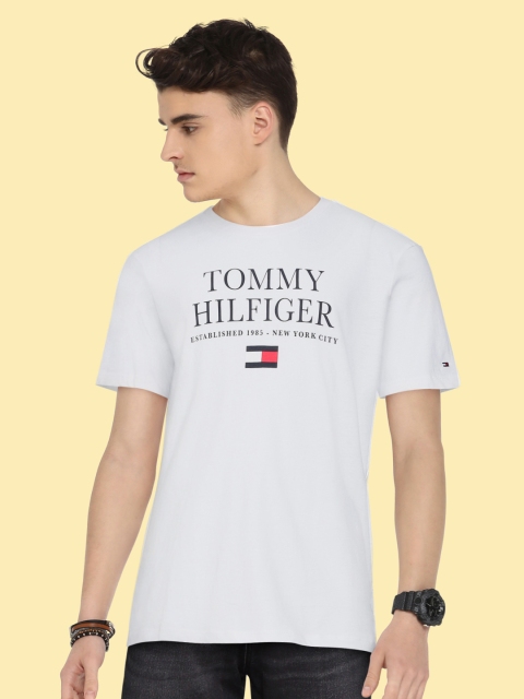 

Tommy Hilfiger Boys White Printed Organic Cotton T-shirt