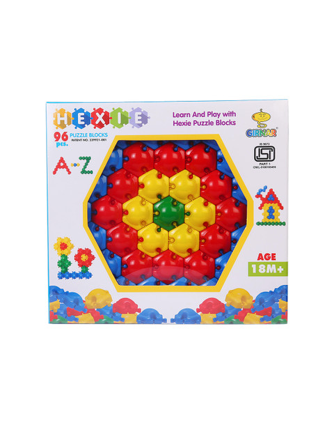 

UNITED AGENCIES Kids Red & Blue Hexie Puzzle Activity Toy