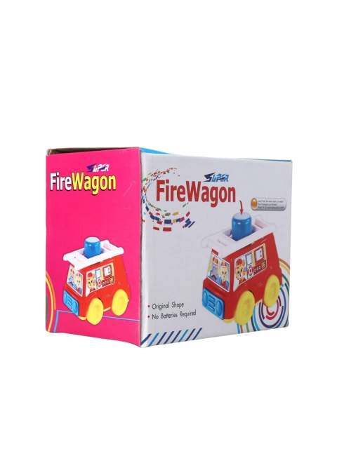 

UNITED AGENCIES Kids Red & White Push N Go Fire Wagon Toy Vehicle