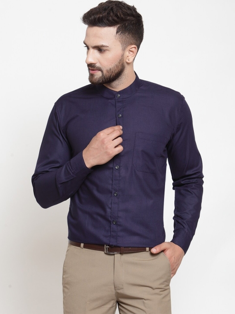 

JAINISH Men Navy Blue Comfort Formal Shirt