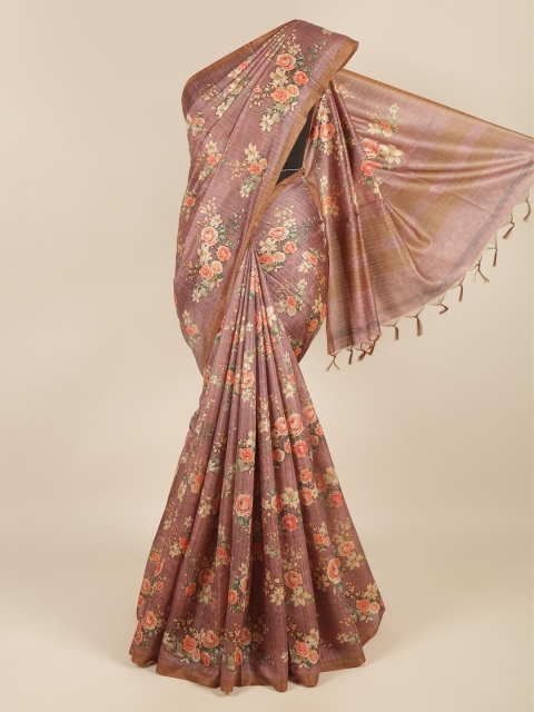 

Pothys Pink & Red Floral Saree