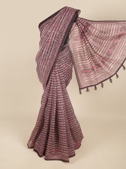 

Pothys Purple Printed Saree