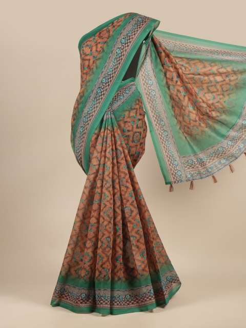 

Pothys Rust & Green Saree