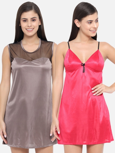 

Klamotten Pack Of 2 Red & Grey Baby Doll