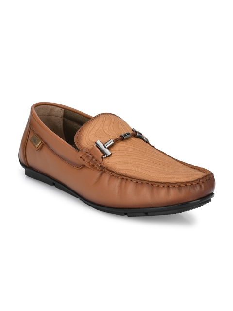 

Hitz Men Tan Leather Loafers