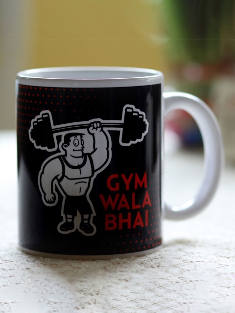 

Ferns N Petals White & Black Gym Wala Bhai Printed Ceramic Matte Mugs