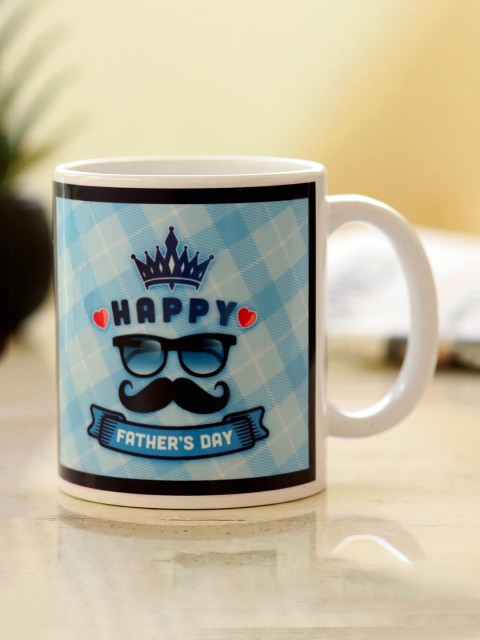 

Ferns N Petals White & Blue Text or Slogans Printed Ceramic Glossy Mug
