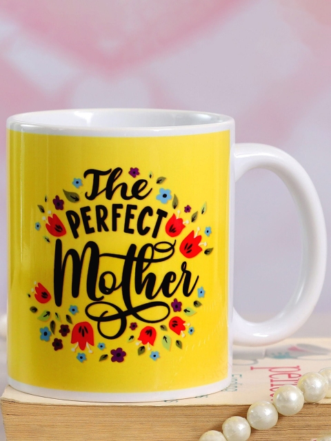 

Ferns N Petals White & Yellow The Perfect Mom Printed Ceramic Glossy Mugs