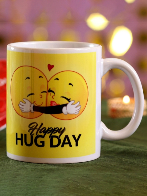 

Ferns N Petals White & Yellow Text or Slogans Printed Ceramic Glossy Mug