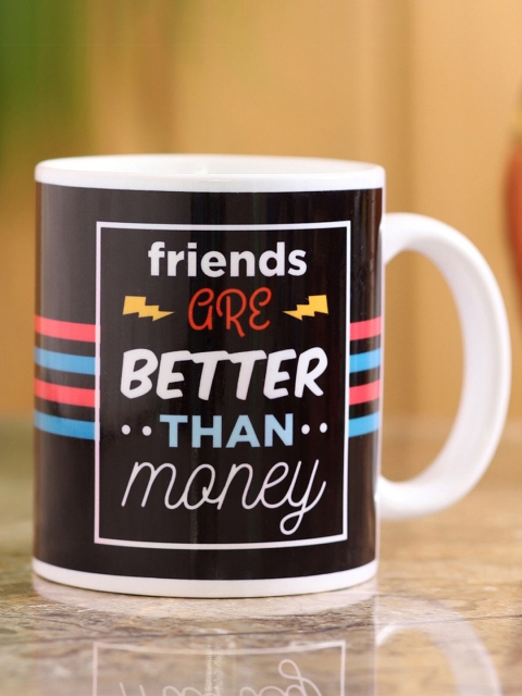

Ferns N Petals Brown & White Friends Are Than Money Printed Coffee Mug