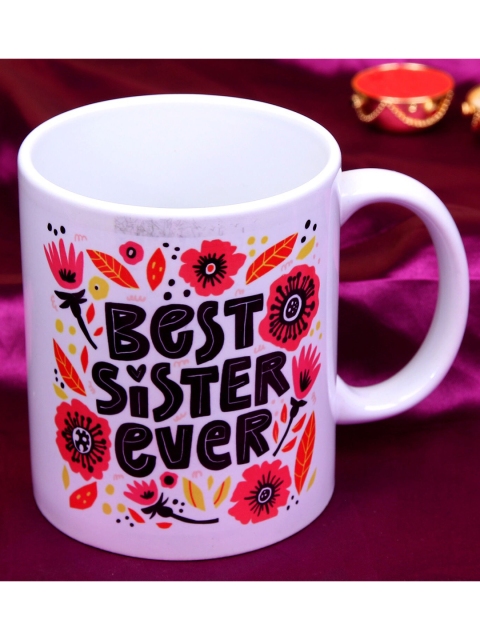 

Ferns N Petals Multicolor Best Sister Ever Printed Ceramic Matte Mug, White