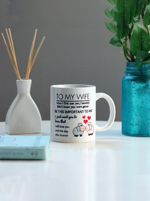 

Ferns N Petals White & Black Text or Slogans Printed Ceramic Glossy Mug