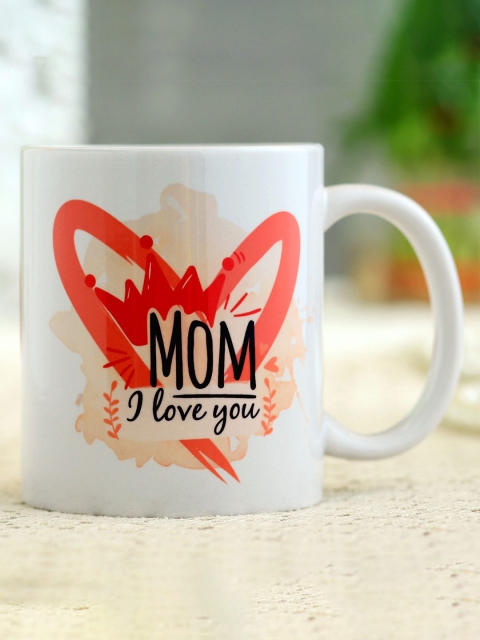 

Ferns N Petals Red & White Mother Day Special Love You Mom Printed Coffee Mug