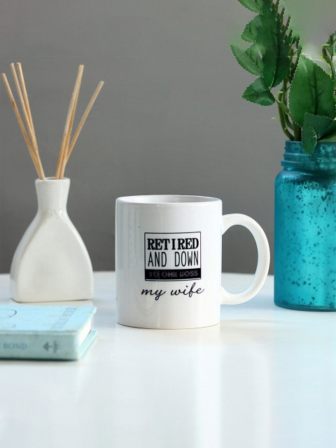 

Ferns N Petals White & Black Boss Wife Printed Ceramic Glossy Mug