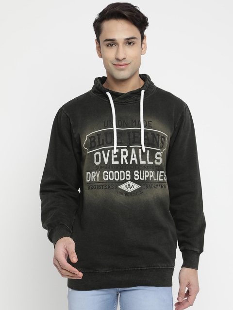 

V2 Value & Variety Men Olive Green Printed Sweatshirt