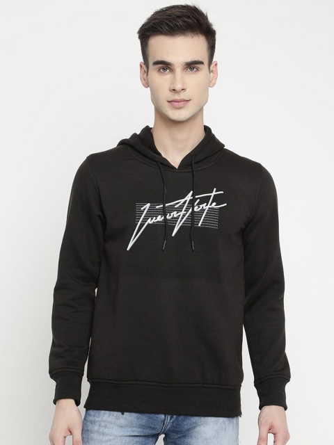 

V2 Value & Variety Men Black Printed Hooded Sweatshirt