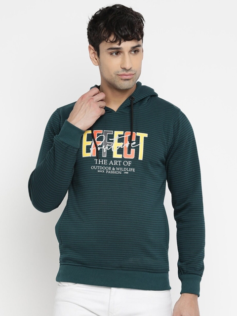 

V2 Value & Variety Men Teal Hooded Sweatshirt