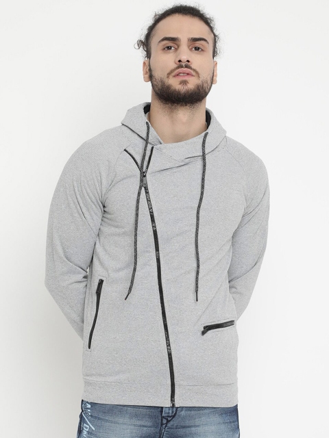 

V2 Value & Variety Men Grey Hooded Sweatshirt