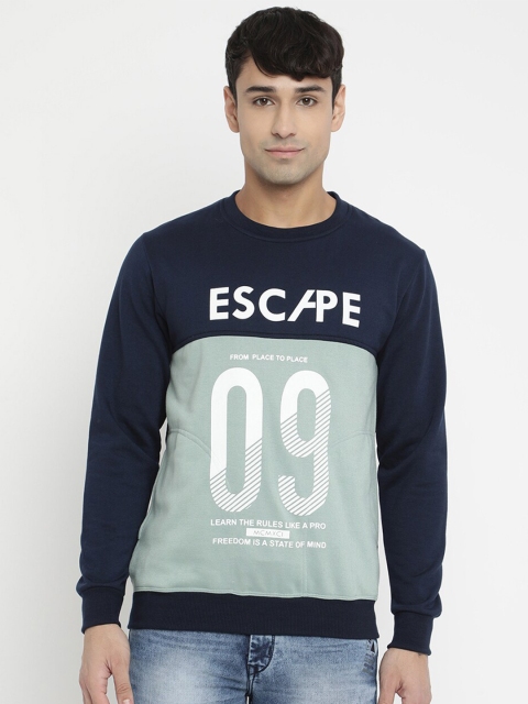 

V2 Value & Variety Men Navy Blue Printed Sweatshirt