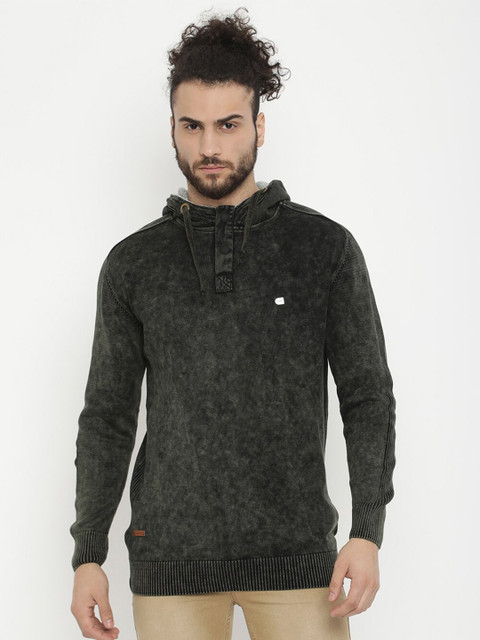 

V2 Value & Variety Men Olive Green Sweatshirt