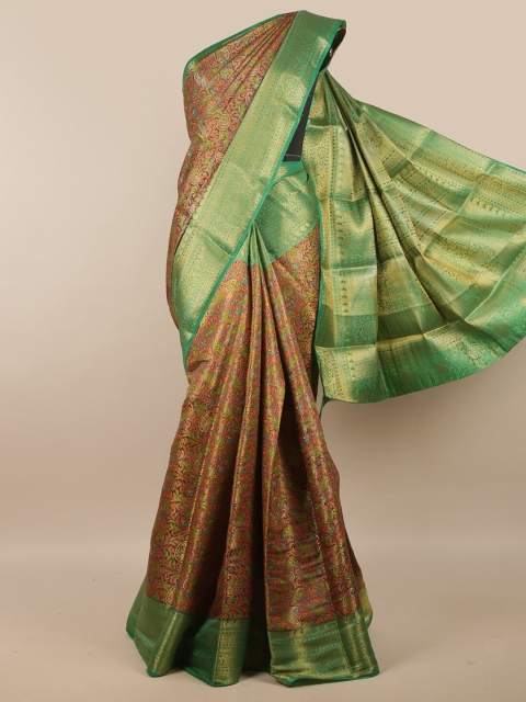 

Pothys Brown & Green Woven Design Zari Art Silk Saree