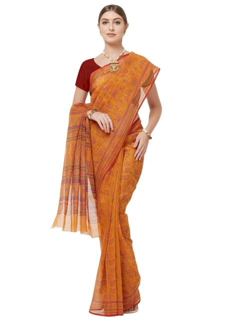 

Viva N Diva Mustard & Purple Paisley Saree