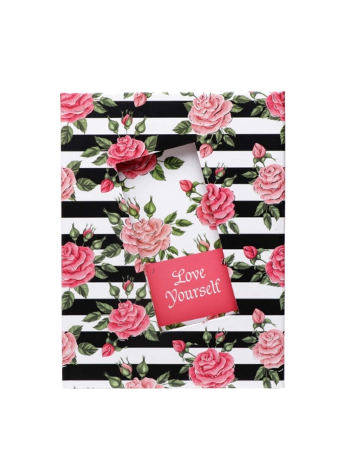 

Archies Pink & White Floral Printed Notebook With Lock