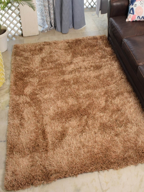 

AVI Living Brown Shaggy Microfiber Rug/ Carpet