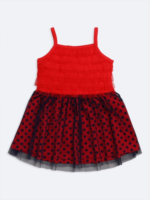 

TAMBOURINE Red & Black Printed Dress