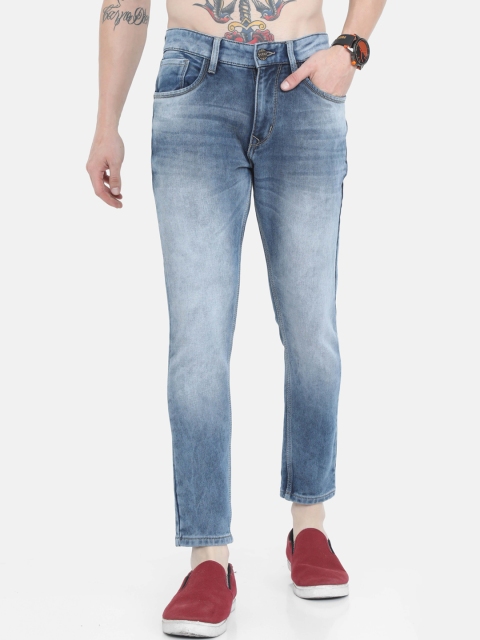 

VUDU Men Blue Narrow Slim Fit Heavy Fade Stretchable Jeans