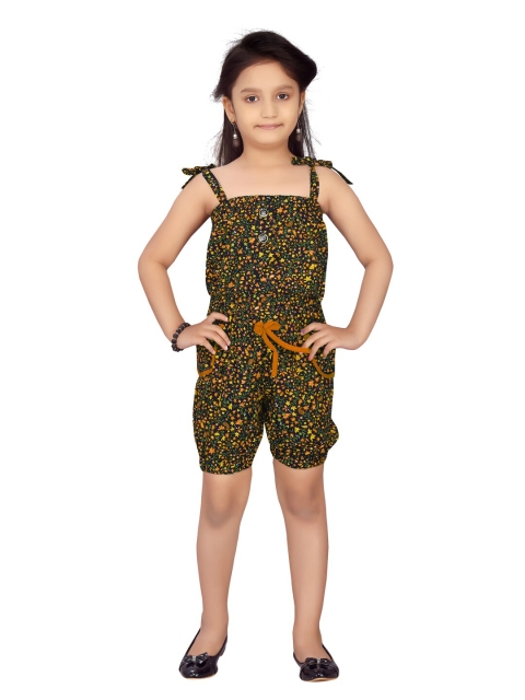 

Aarika Girls Green & Yellow Printed Jumpsuit