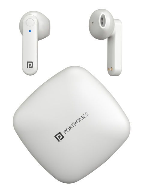 

Portronics White Solid Bluetooth 5.0 True Wireless Earbuds