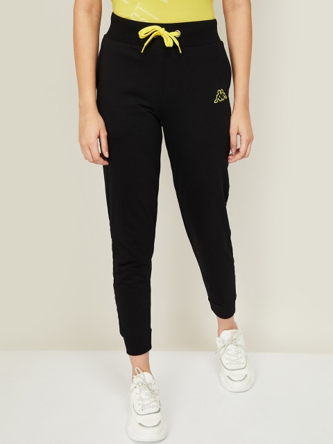

Kappa Women Black Solid Joggers