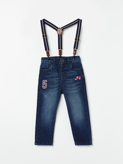 

Juniors by Lifestyle Boys Blue Low Distress Heavy Fade Jeans