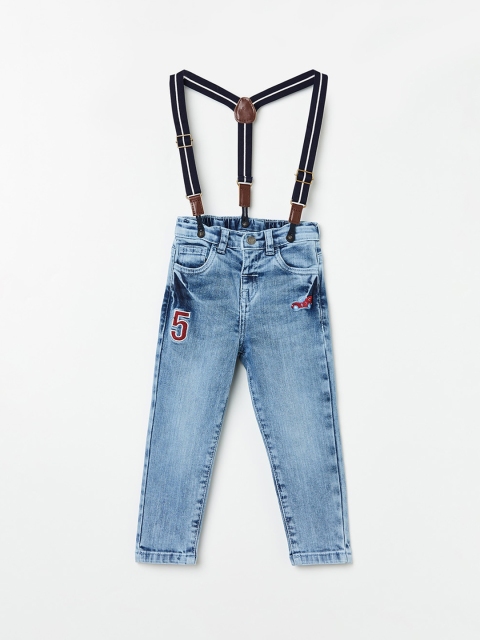 

Juniors by Lifestyle Boys Blue Low Distress Light Fade Jeans