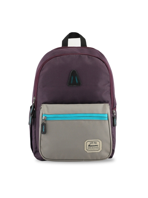 

Harissons Unisex Purple & Beige Backpack