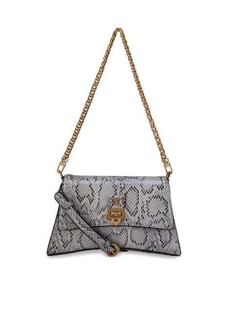 

Da Milano Beige Leather Structured Sling Bag