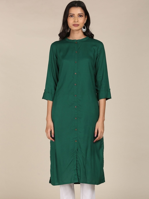 

Karigari Women Green Kurta