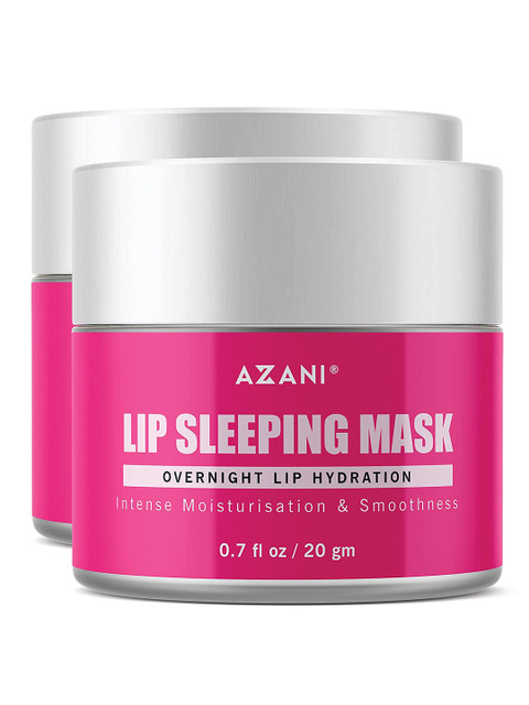 

Azani Active Care Lip Sleeping Mask with Vitamin C, Shea Butter & Almond Oil, Pink