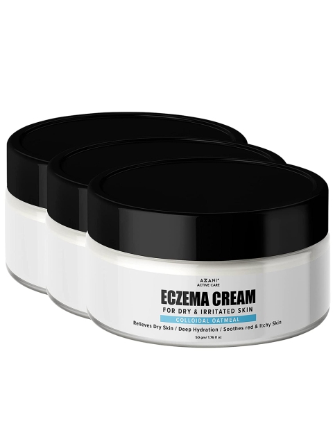 

Azani Active Care Pack of 3 Eczema & Psoriasis Cream Itchiness, Rashes, Inflammation, White