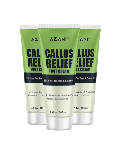 

Azani Active Care Set Of 3 Callus Relief Foot Cream 100 g, White