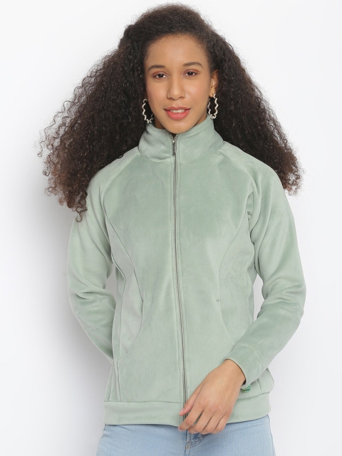 

Her Grace Women Green Fleece Sweatshirt