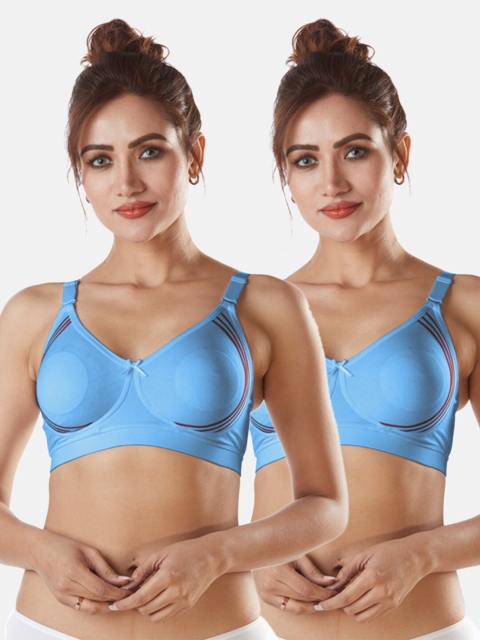 

Sonari Blue Pack of 2 Non Wired Bra