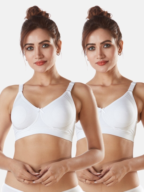 

Sonari White Pack of 2 Non Wired Non Padded Bra