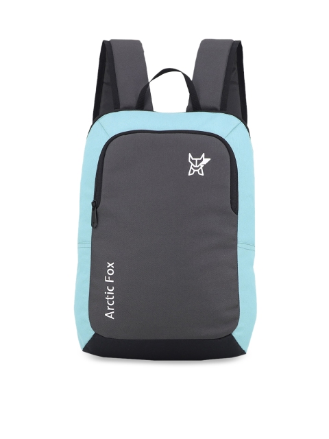 

Arctic Fox Unisex Grey & Turquoise Blue Colourblocked Backpack