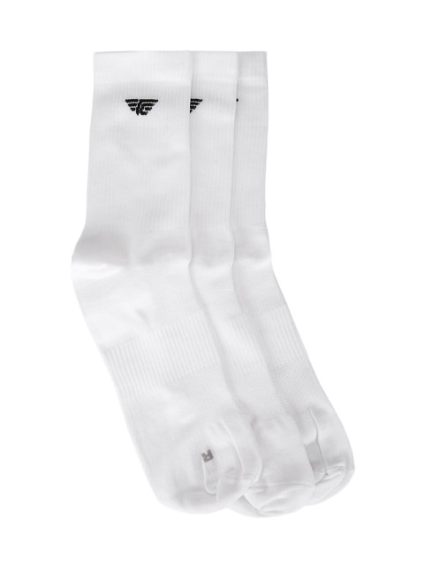 

Red Tape Men Pack Of 3 White Solid Above Ankle Length Socks